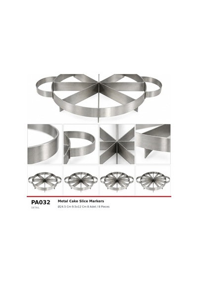 Fida Paslanmaz Metal Pasta Kesici - 8 Inox