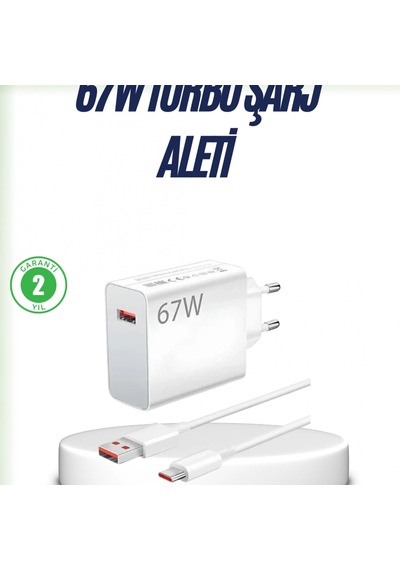 Reno 4 5 6 Uyumlu 67w Çift Turbo Hızlı Şarj Adaptörü Type-c Lightning Kablolu