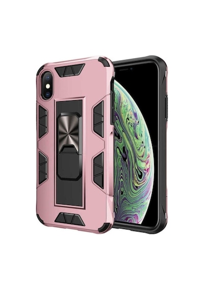 Apple Uyumlu iPhone Xs Max 6.5 Kılıf Zore Volve Kapak Rose Gold