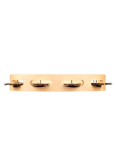 Meinl Ae-mta1b Artisan Maple Wood Solid Brass Jingle 1 Row 10" Tour Tamburin Natural