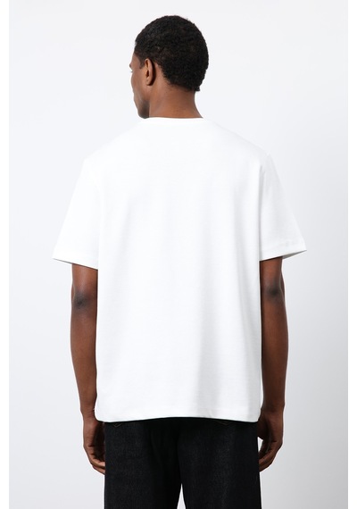 Antioch Regular Fit Basic Erkek T-shirt Ekru