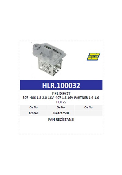 Fan Rezistansı Peugeot 307 -406 1.8-2.0-16v- 407 1