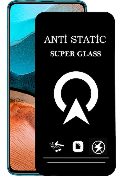 Xiaomi Redmi K30 Pro ile Uyumlu Tam Kaplayan Anti Statik Çizilmez Safir Ekran Koruyucu Cam