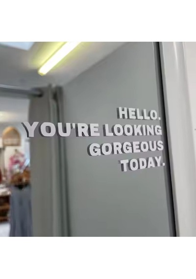 Hello You're Looking Gorgeous Today Ayna Etiket Sticker