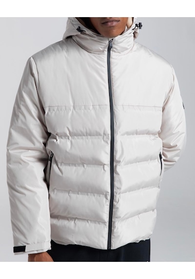 Kappa Authentic Rio Erkek Gri Regular Şişme Mont