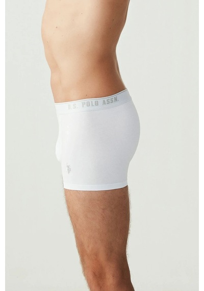 U.S. Polo Assn. Erkek Beyaz 3 Lü Boxer