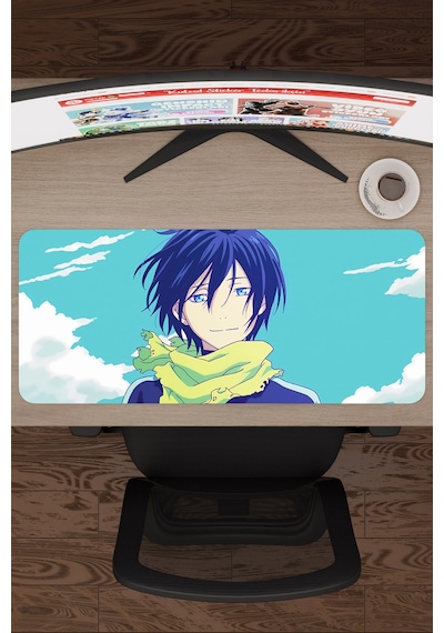 Noragami Kaymaz Dikişli Kauçuk Oyuncu Mousepad V4 - 70x30 Xl Gaming Mouse Pad Fare Altlığı