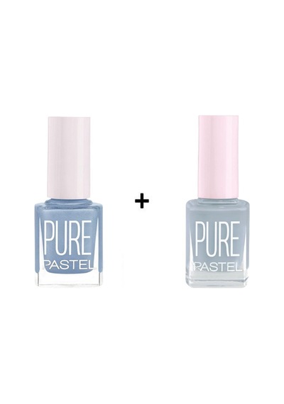 Pastel Pure Açık Mavi Gökyüzü Rengi Ve Pastel Pure Nude Dance Oje 80 Pastel Light Blue