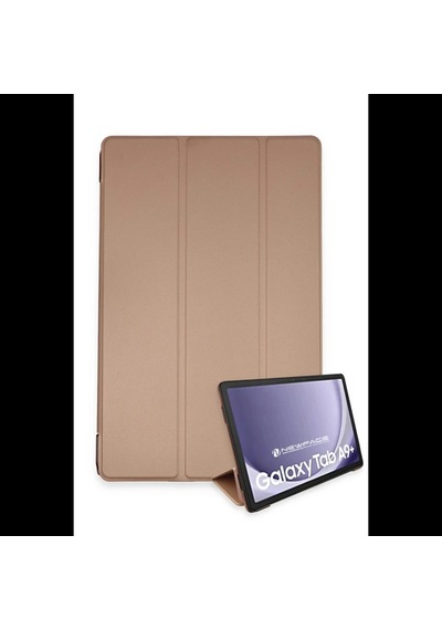 Samsung Galaxy Tab A9 Plus Kılıf Tablet Smart Kılıf - Rose Gold Klasik