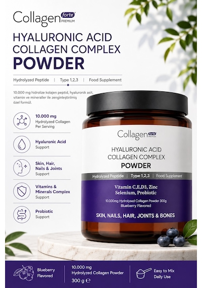 Collagen Forte Platinum Hyaluronic Acid Biotin & Collagen 300 G