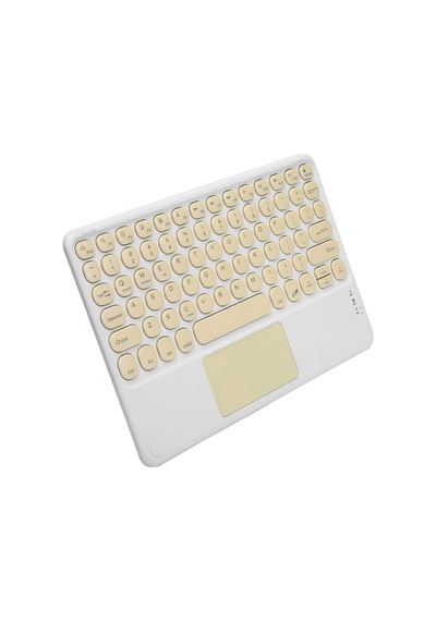 Touchpad Uyumlu Bluetooth Klavye Slim Kablosuz Wifi Q Klavye Renkli