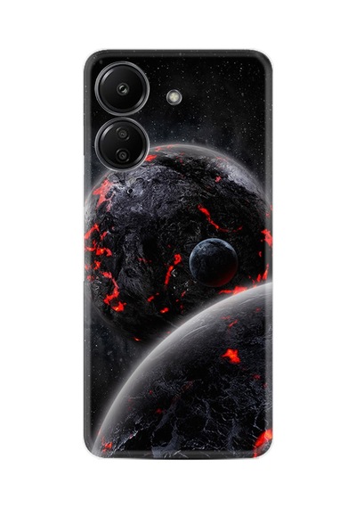 Tecno Spark Go 2024 Kılıf Desenli Silikon Platinium Series Dark World 1867