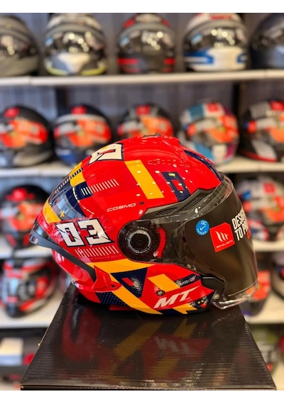 Mt Helmets Mt Cosmo Sv Sergıo Garcıa E5 Motosiklet Kaskı Kırmızı