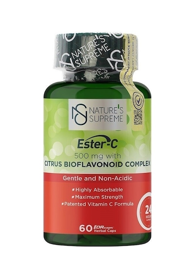 Natures Supreme Ester-C 500 Mg C Vitamini 60 Kapsül Aromasiz