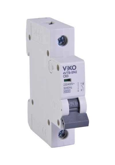 Viko 4vtb-1c63 Otomatik Sigorta 4,5ka C Tipi 1 Kutup 63a 10