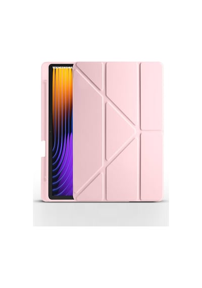 Xiaomi Pad 7 Pro / Pad 7 Kılıf Katlanır Kalem Bölmeli Silikon Standlı Uyku Modlu Akıllı Kapak Kapaklı Kılıf