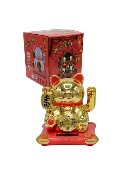 Maneki Neko El Sallayan Şans Kedisi Solar Güneş Enerjili No.5 Alk2935
