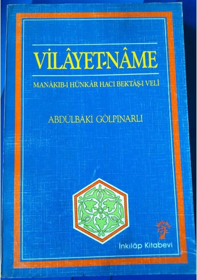 Vilayet-Name Manakib-I Hünkar Abdulbaki Gölpinarli