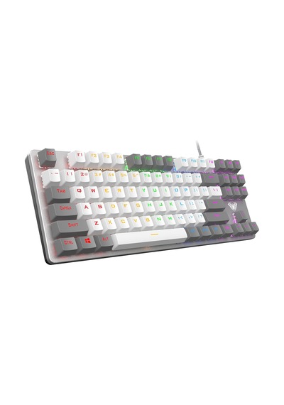 F3287 Mavi Işıklı Kablolu Mekanik İngilizce Q Tkl Gaming Oyuncu Klavyesi