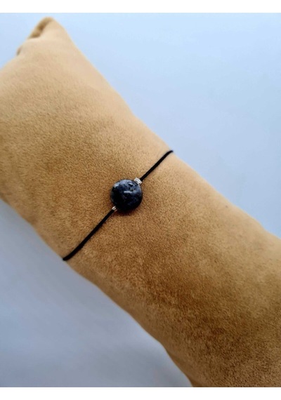 Gümüştel El Sanatları Sertifikalı Labradorit Doğal Taş Bileklik 10 Mm Çok Renkli