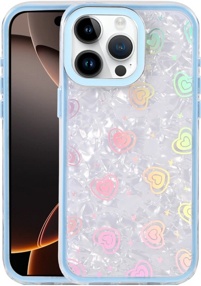 Apple Uyumlu iPhone 16 Pro Max Uyumlu Lumi Desenli Kapak - Mavi