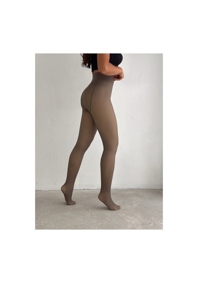Winmoda34 Kadın Termal Kışlık Külotlu Çorap İçlik Füme