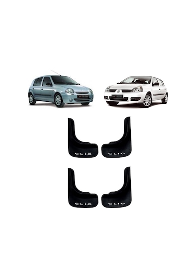Renault Clio 2 1998-2005 Uyumlu 4 lü Ön-Arka Paçalık Tozluk Çamurluk REN1UX001YD