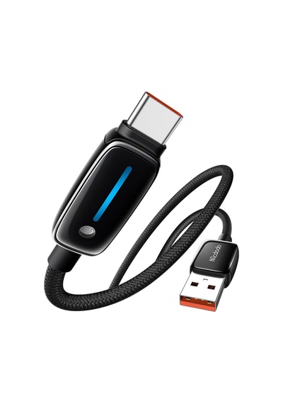 Ca-0020 Usb-a To Usb-c 6a Akıllı Şarj Kablosu 1.2m Siyah