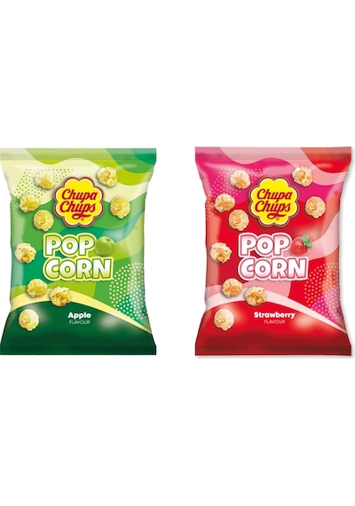 Chupa Chups Pop Corn Elma Ve Çilek Aromalı Patlamış Mısır Tadım Paketi