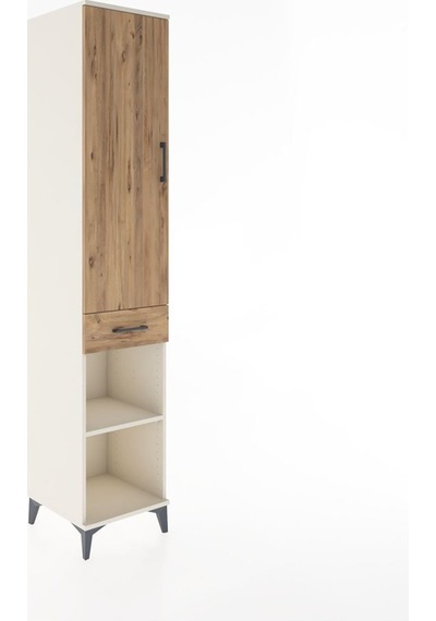Hyperion Dolap 3 Raflı Tek Çekmeceli Tek Askılı 44x44x221 Aytaşı-çam Aytası