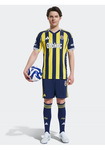 Fenerium Fenerbahçe Lisanslı Kişiye Özel 2025/26 Çubuklu Yeni Sezon Forma Lacivert - Sarı