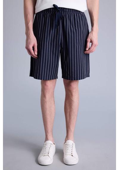 Defacto Regular Fıt Cepli Kısa Boy Poplin Alt H2742ax26spnv135 Lacivert-nv135