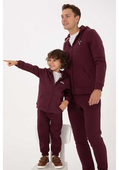 U.S. Polo Assn. Erkek Regular Fit Koyu Bordo Şardonlu Örme Hırka 50313755-VR177