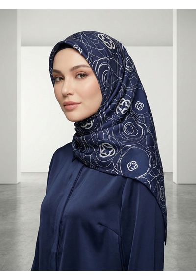 Aker Sura İpek Eşarp - 2026 İlkbahar-yaz -a9124701a Lacivert