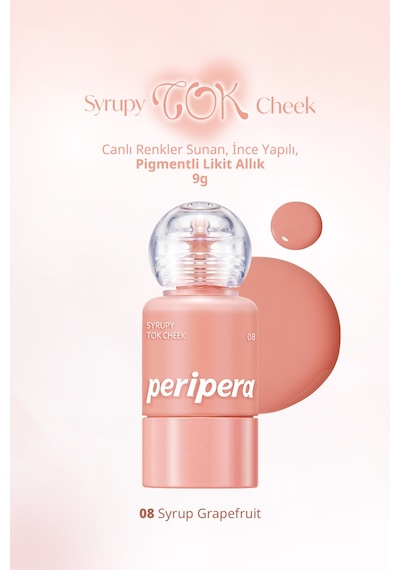 Peripera Syrupy Tok Cheek 08 Syrup Grapefruit
