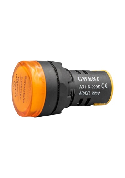 Gwest 22 - S Led Sinyal 220v. Ac-dc Sarı 10 Adet