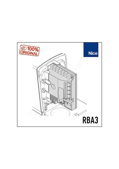 Nice Rba3 Yedek Kontrol Ünitesi (Robus 400/600/1000 - Run 1500 Uy