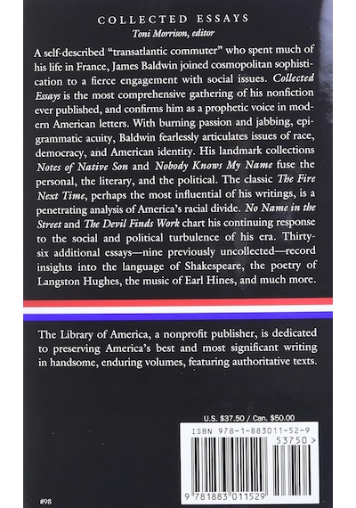 James Baldwin: Collected Essays Loa 98 : Notes Of A Native Son / Nobody Knows My Name / The Fire Next Time / No Name İn The Street / The Devil Finds Work: 1