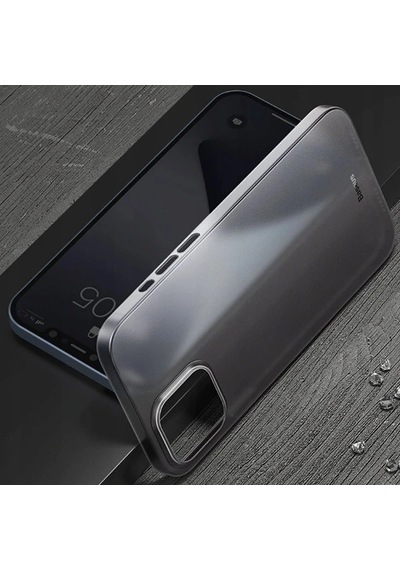 Hepsi Baseus Wing Case iPhone Uyumlu 12 6.1 Kılıf Ultra İnce Lux Mat Şeffaf Kılıf- 5775 Najmaddin