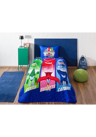 Pj Masks Power Up Standart Pamuk-polyester Nevresim Takımı, Çok Renkli, Tek Kişilik