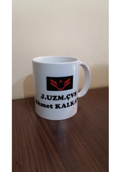Kupa Bardak Porselen Resimli Baskı Tasarım Sizden Beyaz