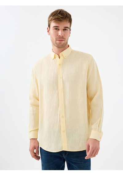 LOFT Regular Fit Erkek Gömlek U.kol Lf2039339 Q1.v1 Light Yellow