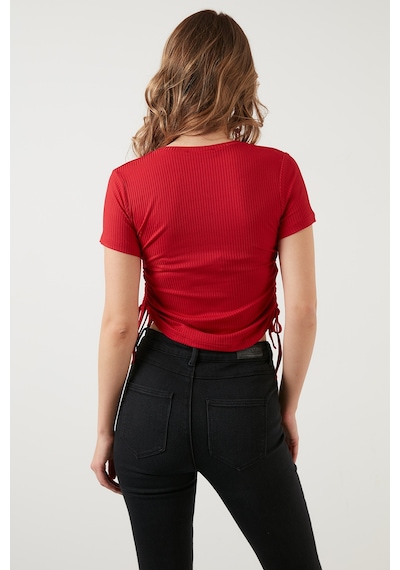Lela Bayan Bluz 5864010 Kırmızı Kırmızı