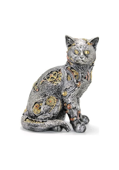 Zvnm Steampunk Polyester Kedi Figürü Model 1 Zcv12 Standart