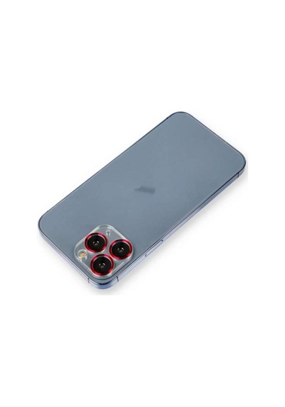 İphone 11 Pro Metal Kamera Lens Koruma Cam - Kırmızı Diğer