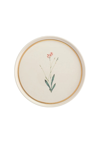 60 Parça 12 Kişilik Porland Botanical Porselen Yemek Takımı -5880 Beyaz