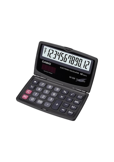 2/sx-220 12 Hane Cep Tipi Kapaklı Hesap Makinesi Diğer
