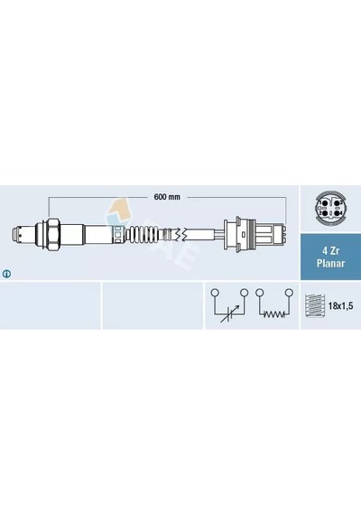 Bmw Oksıjen Sensoru Katalızor Oncesi Bmw E46 N45 3.16 02 - Fae 77279