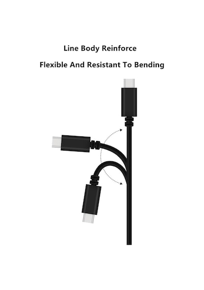 30 cm. USB 3.1 Type-C To Usb 3.1 Type-C Erkek Data & Şarj Kablo