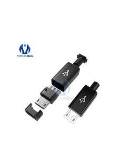 10 Adet 4 Pin Mikro Usb Şarj Soketi Soket Plastik Kapaklı